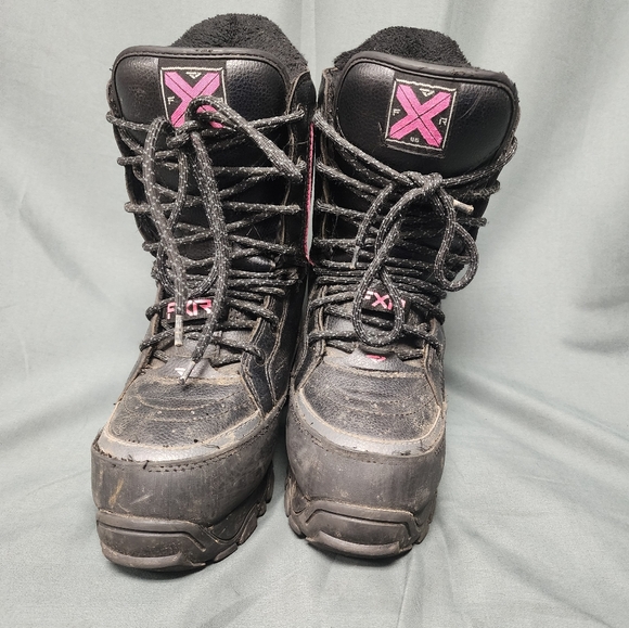 Women's FXR Pink & Black Winter Boots, Size 7, Excellent condition - Picture 3 of 6